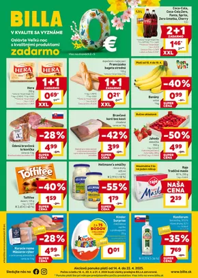 Katalóg Billa v Prešov | Ušetrite teraz s našimi ponukami | 2025-04-14T00:00:00.000Z - 2025-04-22T00:00:00.000Z