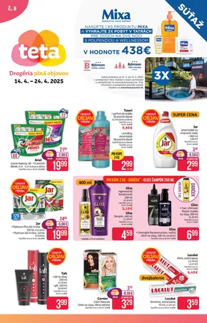 Katalóg TETA Drogerie | TETA Drogerie katalóg | 2025-04-14T00:00:00.000Z - 2025-04-24T00:00:00.000Z