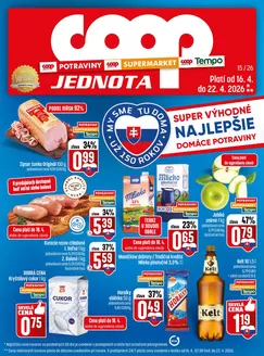 Katalóg COOP Jednota | Skvelá ponuka pre všetkých zákazníkov | 2026-04-16T00:00:00.000Z - 2026-04-22T00:00:00.000Z