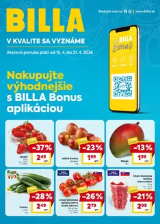 Katalóg Billa | Naše najlepšie ponuky pre vás | 2026-04-15T00:00:00.000Z - 2026-04-21T00:00:00.000Z