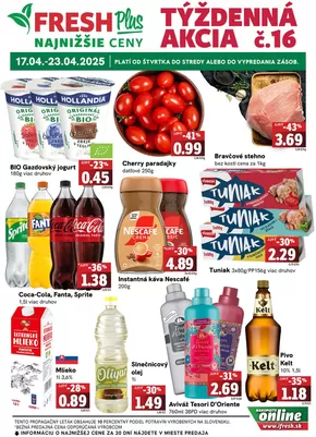 Katalóg Fresh v Prešov | Ponuky pre lovcov výhodných ponúk | 2025-04-17T00:00:00.000Z - 2025-04-23T00:00:00.000Z