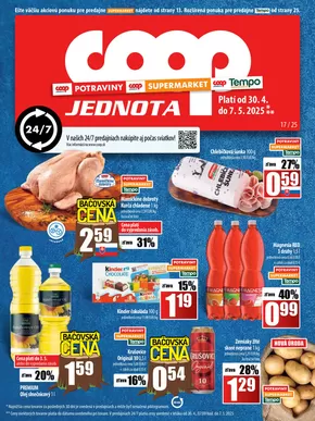 Katalóg COOP Jednota v Veľký Krtíš | Leták COOP Jednota | 2025-04-30T00:00:00.000Z - 2025-05-07T00:00:00.000Z