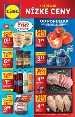 Katalóg Lidl v Medzilaborce | Platný od pondelka 28. 04. 2025 | 2025-04-28T00:00:00.000Z - 2025-05-04T00:00:00.000Z