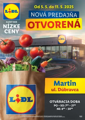 Katalóg Lidl v Bratislava | Ponuka platná od 05. 05. 2025 | 2025-05-05T00:00:00.000Z - 2025-05-11T00:00:00.000Z
