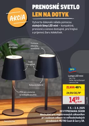 Katalóg METRO | Prenosné svetlo len na dotyk | 2025-05-07T00:00:00.000Z - 2025-06-03T00:00:00.000Z