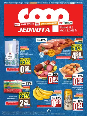 Katalóg COOP Jednota v Veľký Krtíš | Leták COOP Jednota | 2025-05-15T00:00:00.000Z - 2025-05-21T00:00:00.000Z