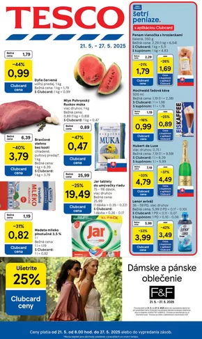 Katalóg Tesco | Ušetrite teraz s našimi ponukami | 2025-05-21T00:00:00.000Z - 2025-05-27T00:00:00.000Z