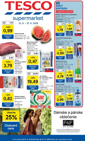 Katalóg Tesco | Veľký výber ponúk | 2025-05-21T00:00:00.000Z - 2025-05-27T00:00:00.000Z