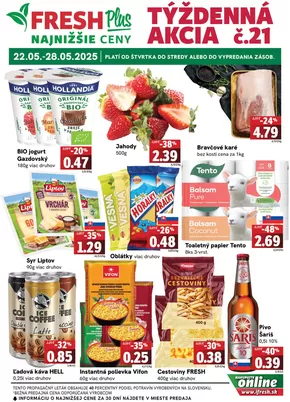 Katalóg Fresh | Týždenná akcia FRESH Plus | 2025-05-22T00:00:00.000Z - 2025-05-28T00:00:00.000Z