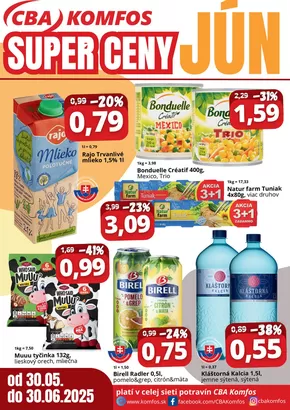 Katalóg CBA v Stará Ľubovňa | CBA Super ceny jún | 2025-05-30T00:00:00.000Z - 2025-06-30T00:00:00.000Z