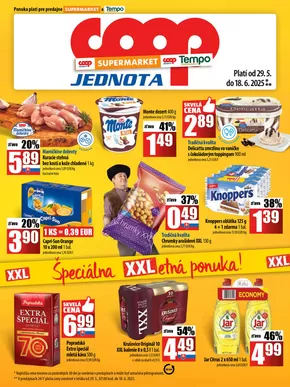 Katalóg COOP Jednota v Trebišov | Leták COOP Jednota | 2025-05-29T00:00:00.000Z - 2025-06-18T00:00:00.000Z
