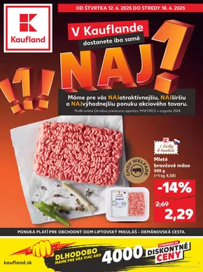 Katalóg Kaufland v Ružomberok | Nové ponuky na objavenie | 2025-06-12T00:00:00.000Z - 2025-06-18T00:00:00.000Z