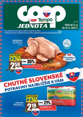 Katalóg COOP Jednota | Veľký výber ponúk | 2025-06-12T00:00:00.000Z - 2025-06-18T00:00:00.000Z