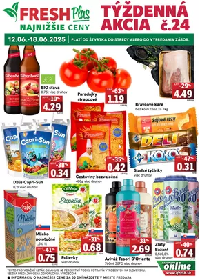 Katalóg Fresh | Týždenná akcia FRESH Plus | 2025-06-12T00:00:00.000Z - 2025-06-18T00:00:00.000Z