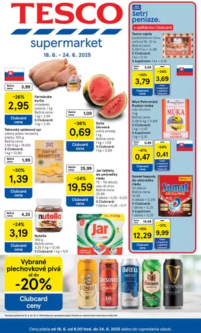 Katalóg Tesco v Bratislava | Objavte atraktívne ponuky | 2025-06-18T00:00:00.000Z - 2025-06-24T00:00:00.000Z