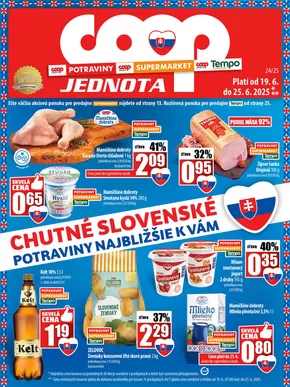 Katalóg COOP Jednota v Trenčín | Leták COOP Jednota | 2025-06-19T00:00:00.000Z - 2025-06-25T00:00:00.000Z