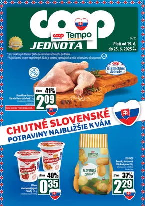 Katalóg COOP Jednota v Martin | Najlepšie ponuky pre všetkých zákazníkov | 2025-06-19T00:00:00.000Z - 2025-06-25T00:00:00.000Z
