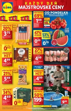 Katalóg Lidl v Lipany | Platný od pondelka 23. 06. 2026 | 2025-06-23T00:00:00.000Z - 2025-06-29T00:00:00.000Z