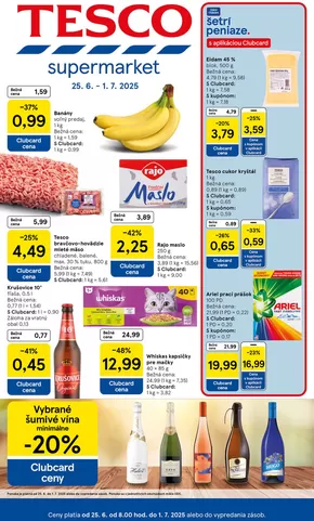 Katalóg Tesco v Topoľčany | Ušetrite teraz s našimi ponukami | 2025-06-25T00:00:00.000Z - 2025-07-01T00:00:00.000Z