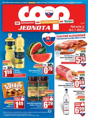 Katalóg COOP Jednota v Zvolen | Naše najlepšie výhodné ponuky | 2025-06-26T00:00:00.000Z - 2025-07-02T00:00:00.000Z