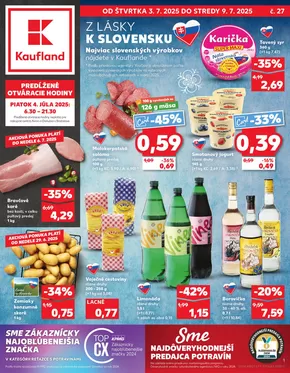 Katalóg Kaufland v Kežmarok | Naše najlepšie výhodné ponuky | 2025-07-03T00:00:00.000Z - 2025-07-09T00:00:00.000Z
