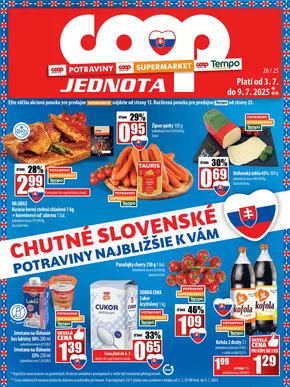 Katalóg COOP Jednota v Krompachy | Leták COOP Jednota | 2025-07-03T00:00:00.000Z - 2025-07-09T00:00:00.000Z