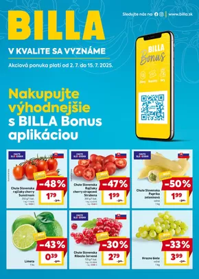 Katalóg Billa v Žilina | Exkluzívne ponuky a výhodné ponuky | 2025-07-02T00:00:00.000Z - 2025-07-15T00:00:00.000Z